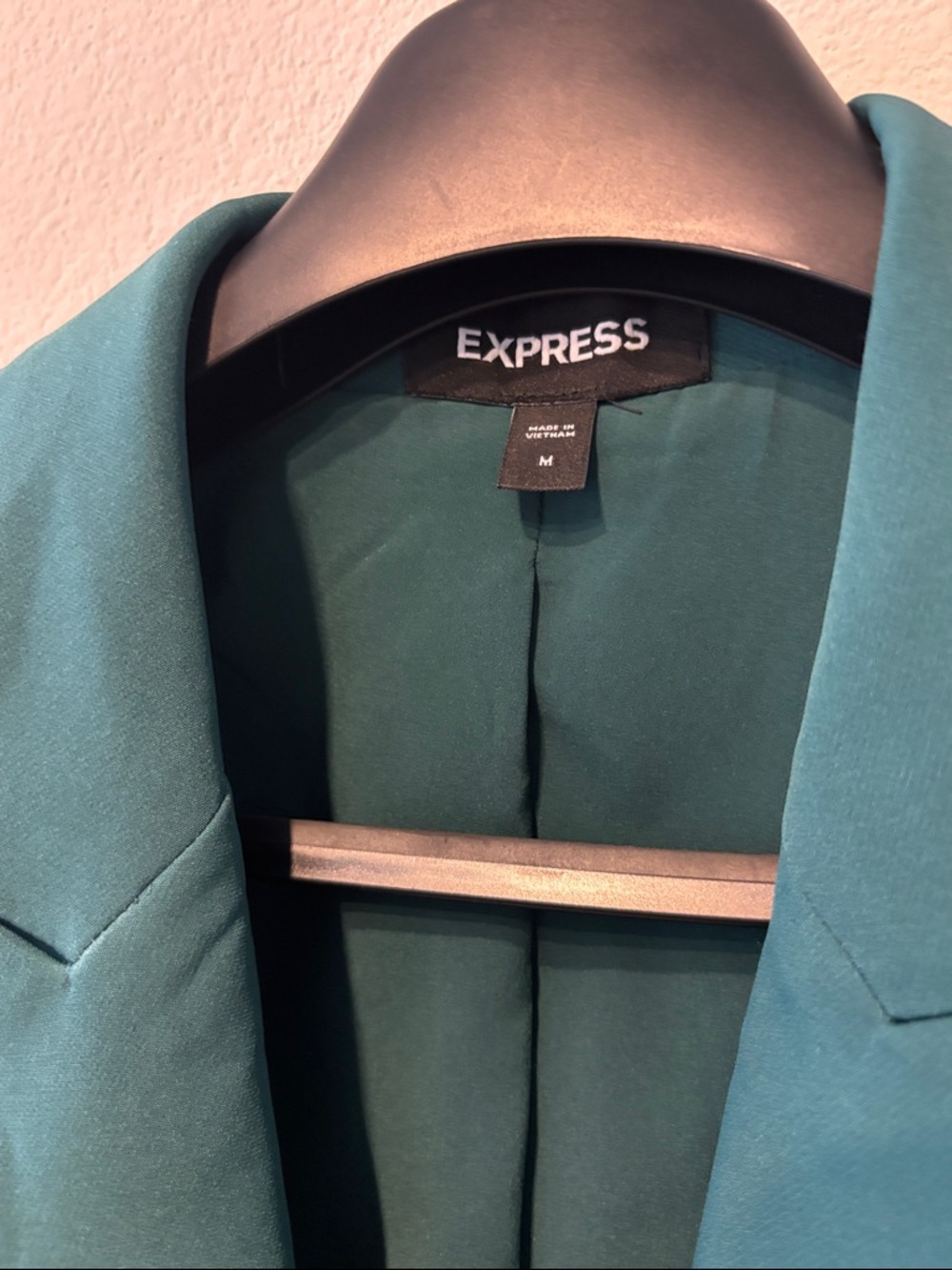Express Emerald Single Button Boyfriend Blazer Size M - Picture 2 of 7